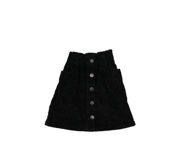 Černá manšestrová sukně George