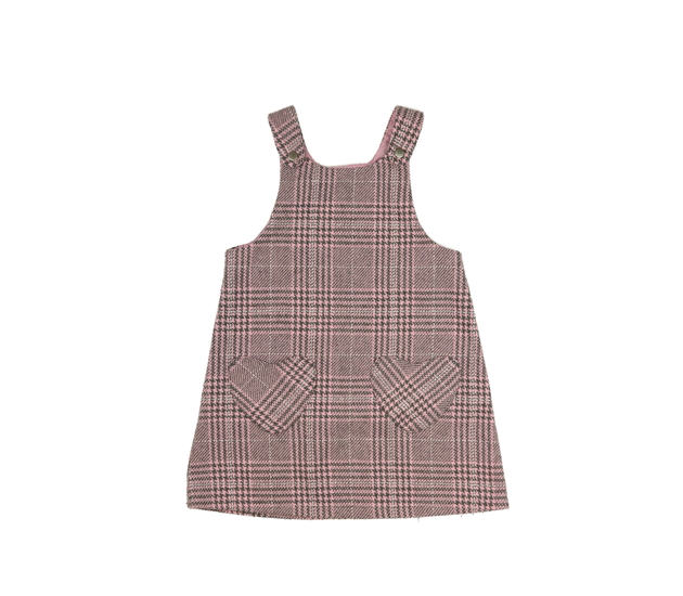 Růžové vzorované teplejší šaty