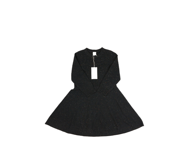 Nové tmavě šedé svetrové šaty z vlny