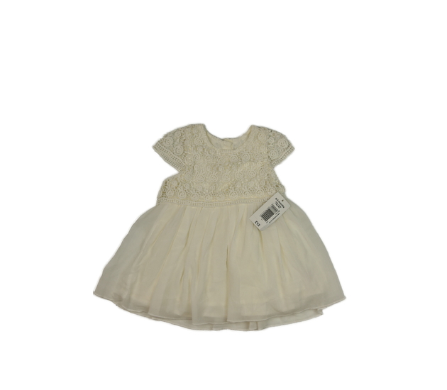 Nové smetanové šaty s krajkou 