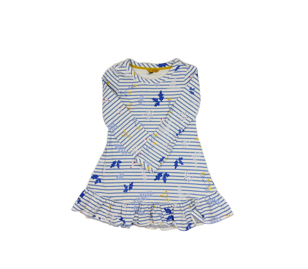 Světlé modro-bílé šaty  s květinami Joules 