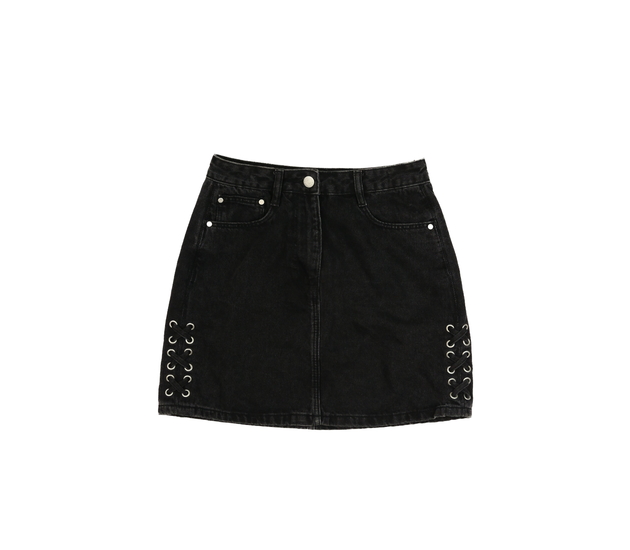 Černá riflová stylová sukně 