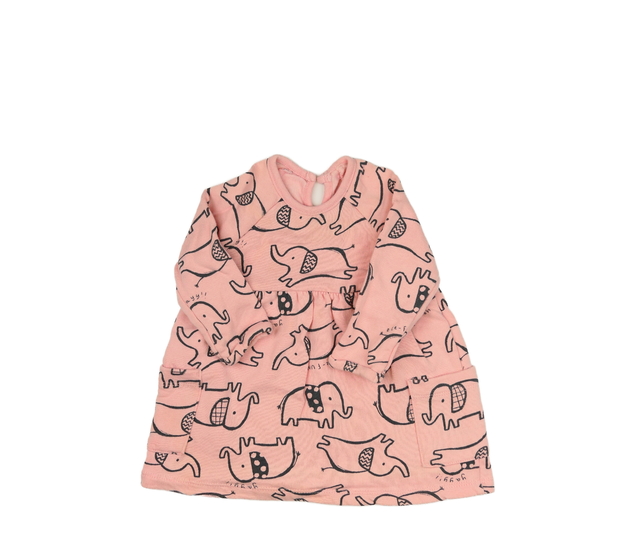 Růžové mikinové šaty se slony George