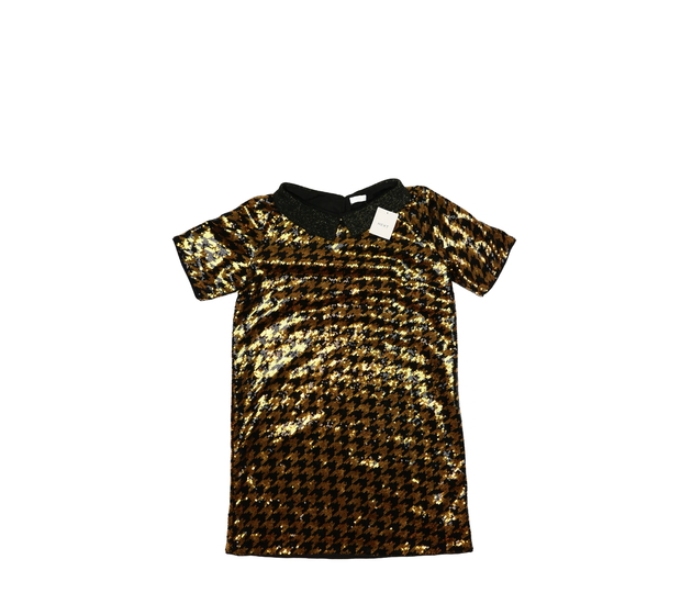 Nové zlato-černé šaty s flitry Next