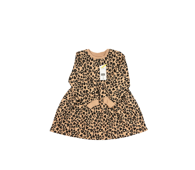 Nové hnědé vzorované mikinové šaty F&F