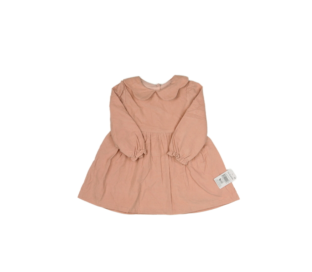 Nové růžové šaty s límečkem 