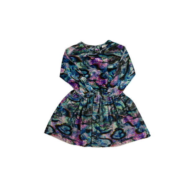 Petrolejové batikované šaty Next