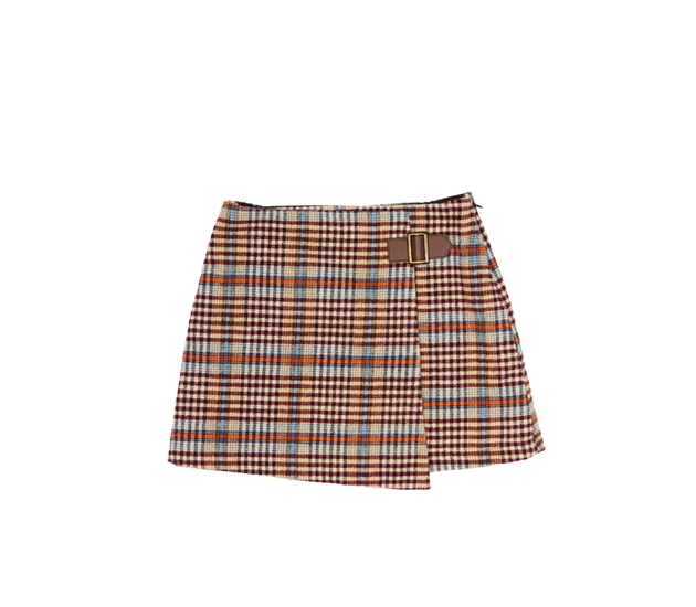 Teplá hnědá vzorovaná sukně Next