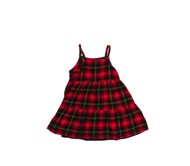 Červené kostkované šaty 