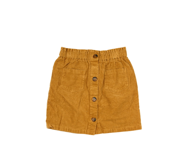 Hnědá manšestrová sukně Nutmeg 