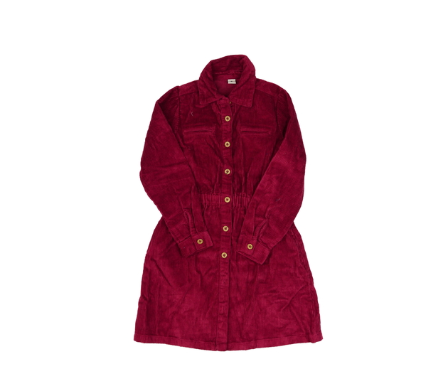 Červené manšestrové šaty Tu 