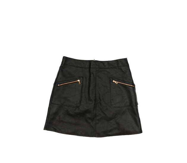 Černá koženková sukně F&F