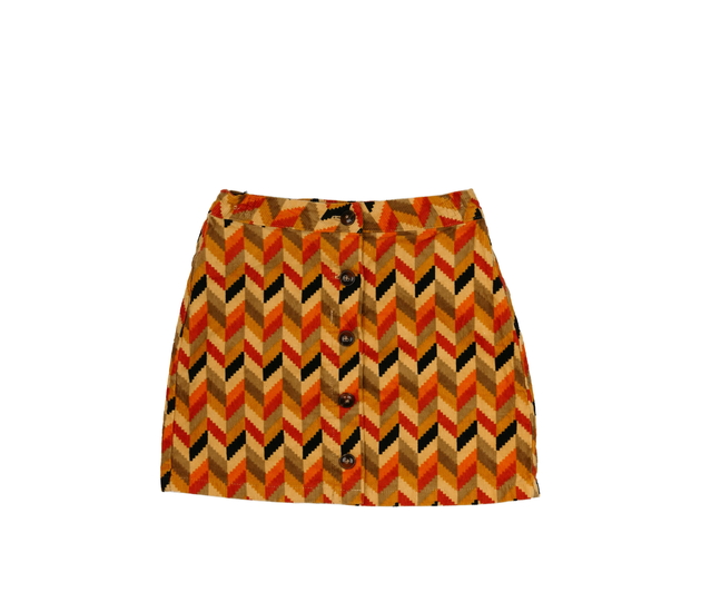 Vzorovaná oranžová sukně Next