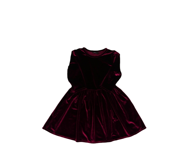 Tmavě červené společenské teplejší šaty George