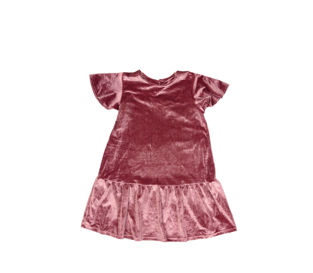 Růžové lesklé semišové šaty Nutmeg