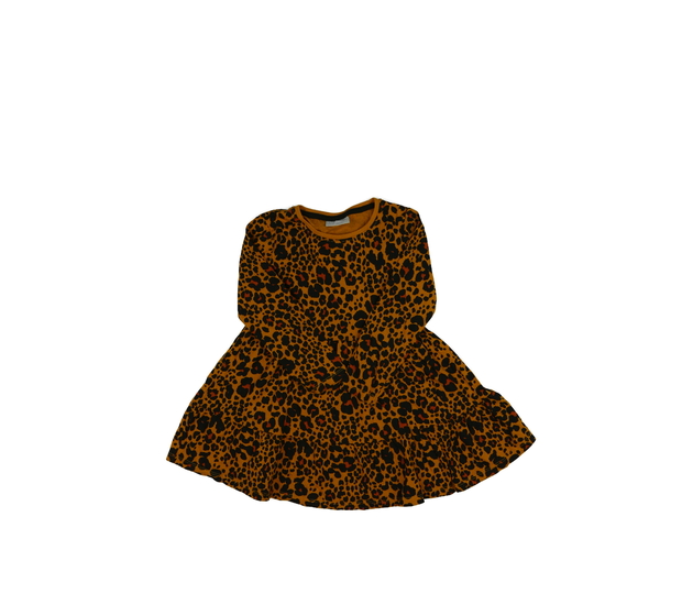 Hnědé vzorované šaty 