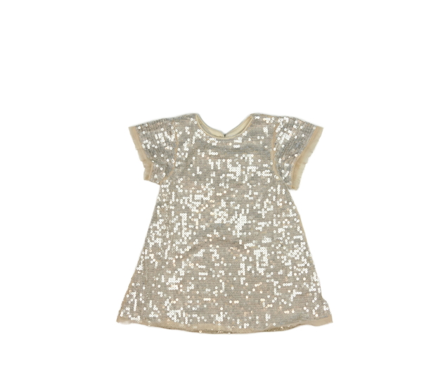 Světlé flitrované společenské šaty Primark