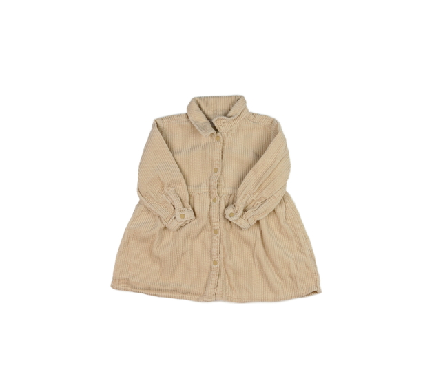 Hnědé manšestrové šaty Zara