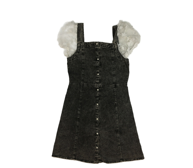 Šedé riflové šaty River Island 