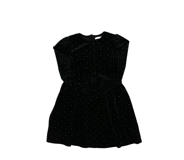 Černé semišové šaty lesklé M&S