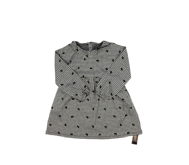 Nové černo-bílé šaty s límečkem 