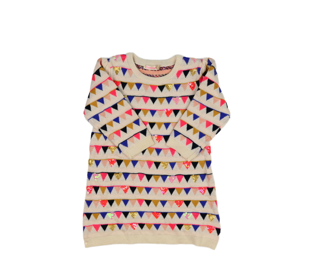 Světlé svetrové šaty 