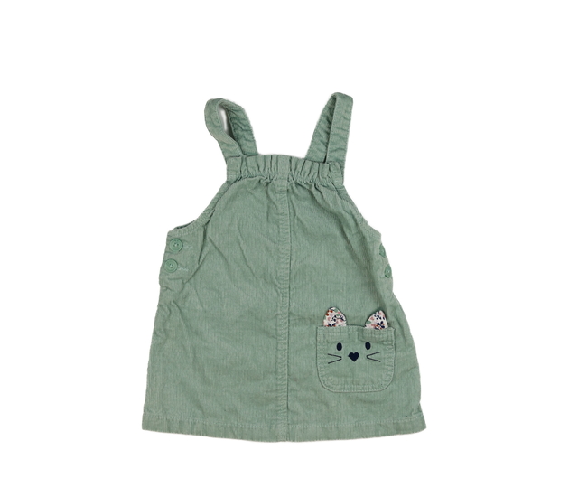 Zelené manšestrové šaty 