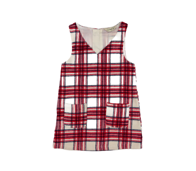 Červeno-krémové šaty F&F