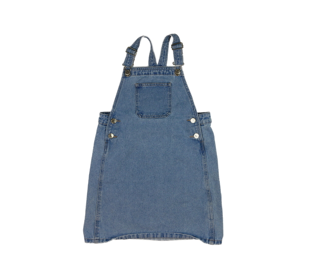 Modré riflové šaty