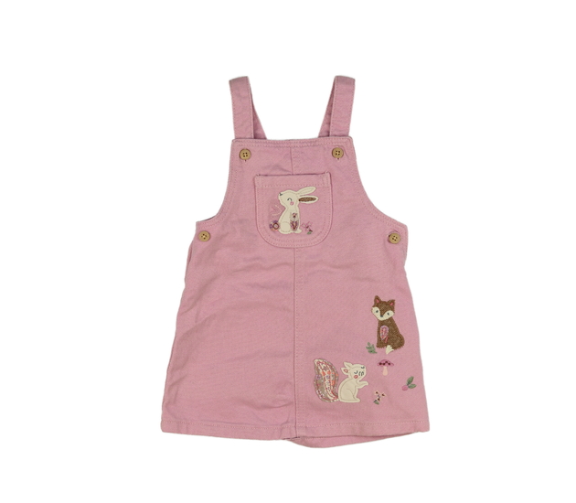 Růžové riflové šaty se zvířátky F&F