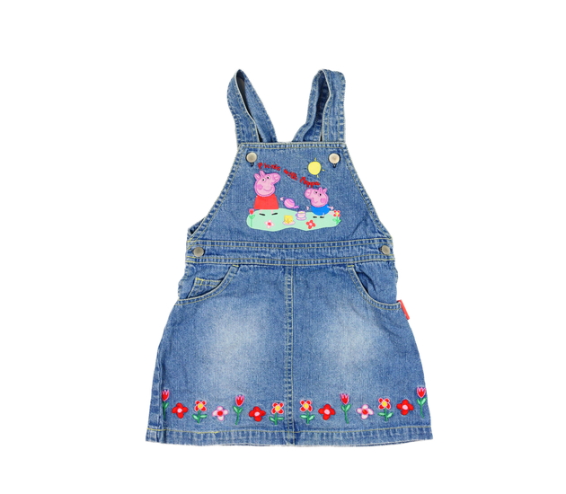 Modré riflové šaty Prasátko Pepa Tu 