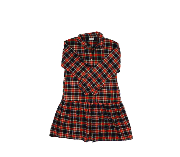 Barevné kostkované košilové šaty