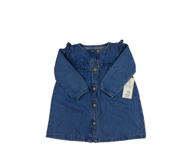 Nové modré riflové šaty s volánky F&F