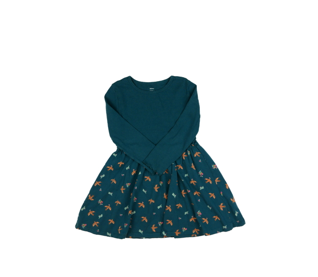 Zelené šaty s ptáčky John Lewis