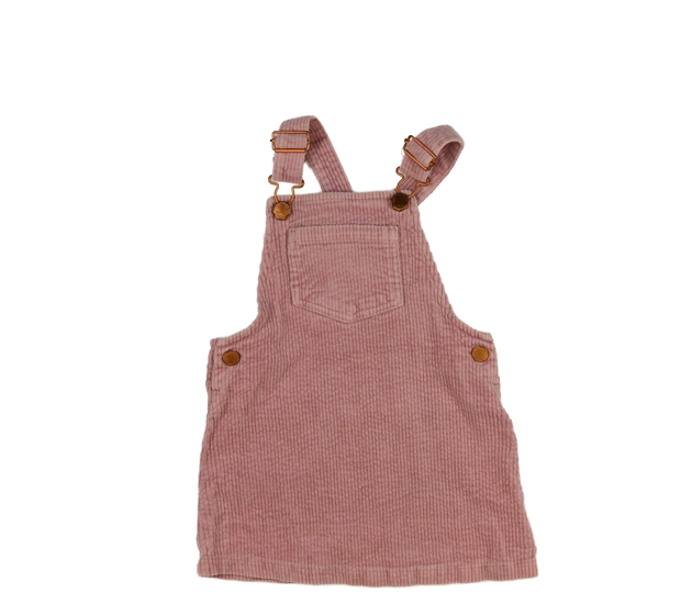 Růžové manšestrové šaty Next