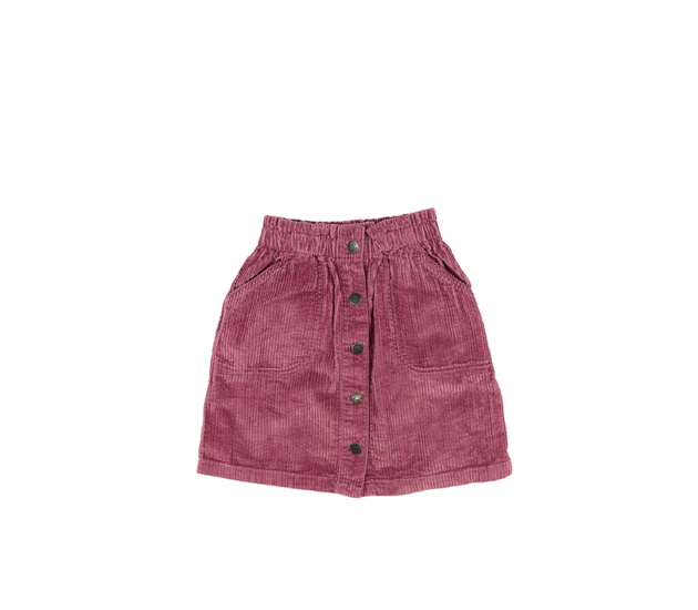 Růžová manšestrová sukně George