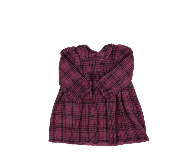 Fialové vzorované šaty s límečkem George