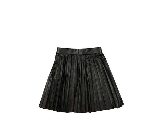 Černá koženková sukně 