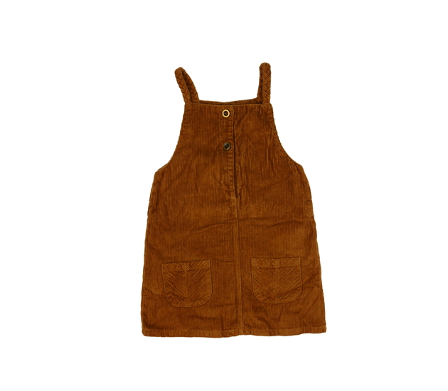 Hnědé manšestrové šaty Tu