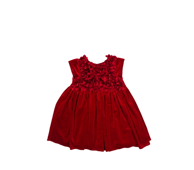 Červené společenské šaty s květinami M&S