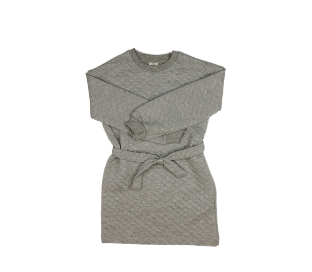 Šedé lesklé mikinové šaty River Island 