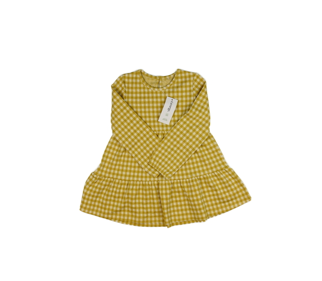 Nové žluté kostkované teplé šaty George