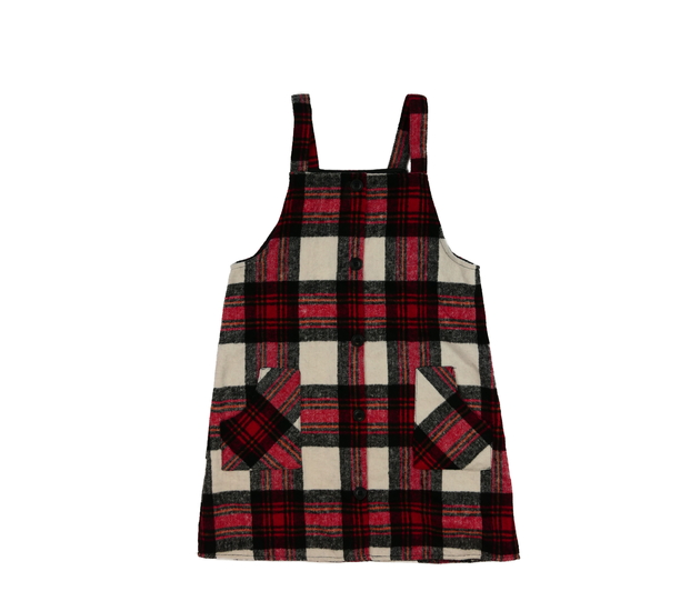 Červené kostkované šaty Primark 