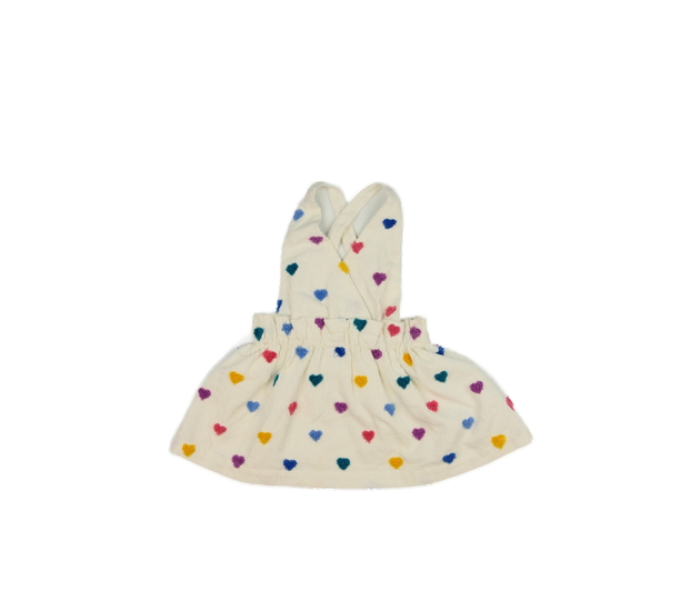 Smetanové šaty se srdíčky Tu 
