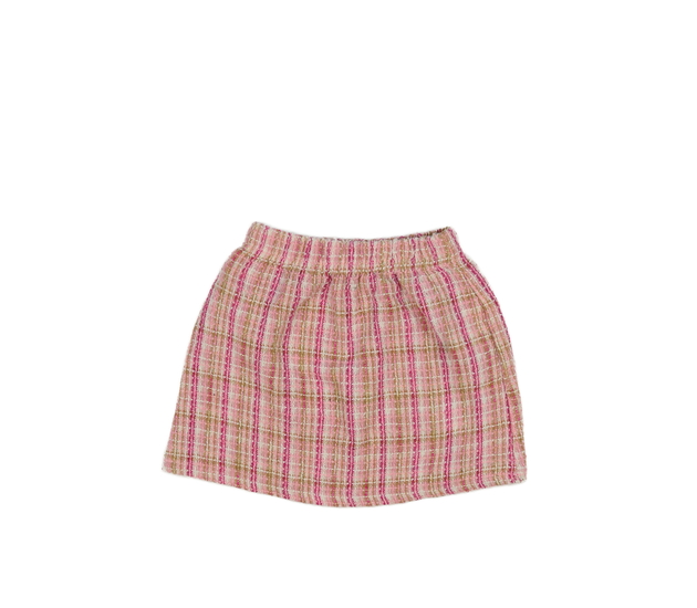 Růžová pruhovaná sukně 