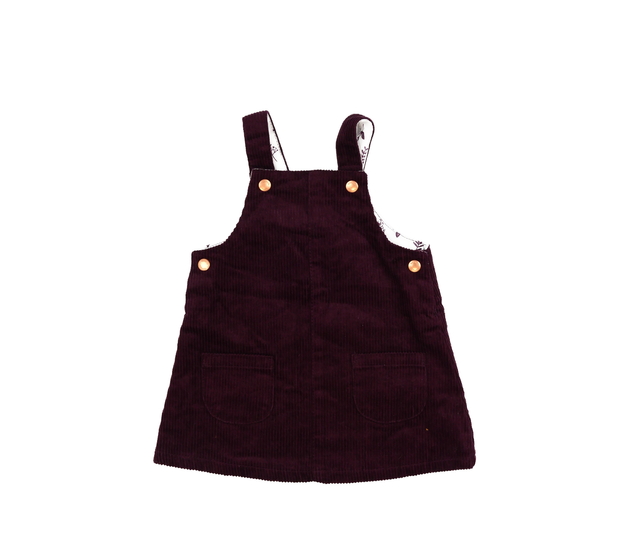 Tmavě fialové manšestrové šaty Tu