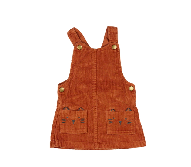 Hnědé manšestrové šaty F&F