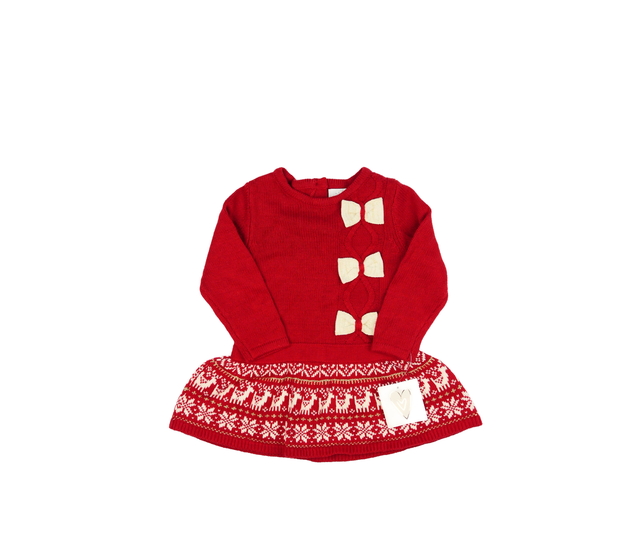 Nové červené svetrové šaty