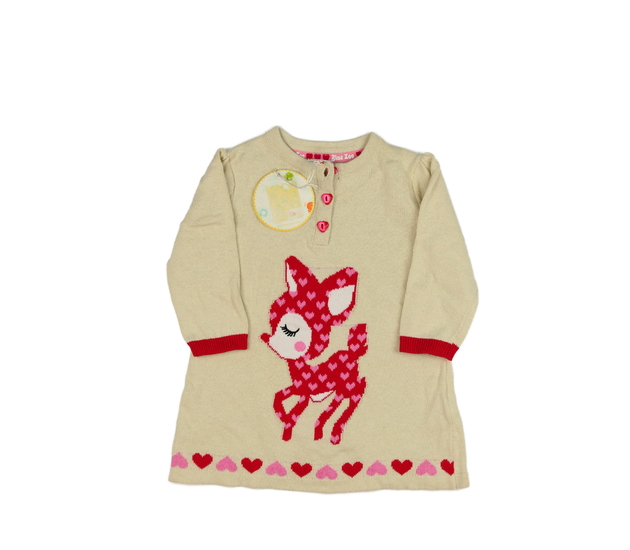 Nové hnědé šaty se zvířátkem Bluezoo