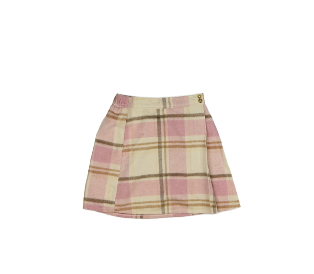 Růžovo-krémová teplá sukně F&F